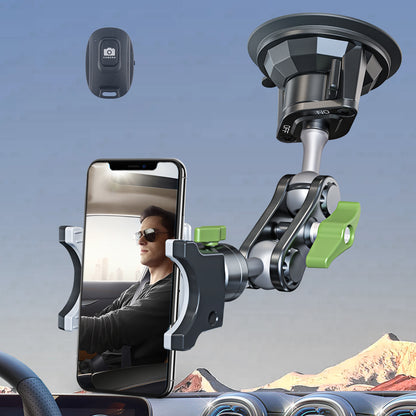 Leepiya Car Phone Holder, Ultra-Durable Mteal Phone Holders for Your Car, 360° Rotation Cell Phone Car Mount for Windshield, Suction Cup Car Phone Mount for iPhone Samsung All Smartphone