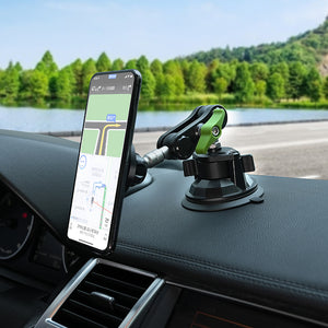 Magnetic 360° Rotation Cell Phone Car Mount for Windshield Magnetic Phone Holder Strong Suction Mount MagSafe Car Mount for iPhone Samsung All Smartphone