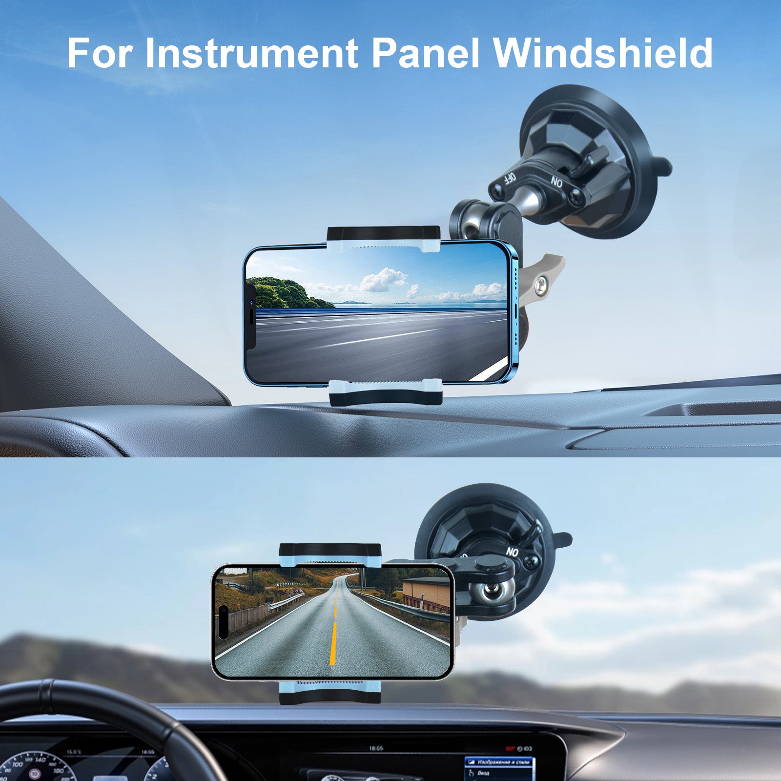 Dashboard Car Phone Mount Windshield Car Phone Holder For