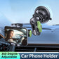 Leepiya Car Phone Holder, Ultra-Durable Mteal Phone Holders for Your Car, 360° Rotation Cell Phone Car Mount for Windshield, Suction Cup Car Phone Mount for iPhone Samsung All Smartphone